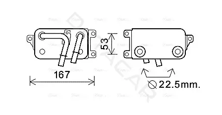 Радиатор АКПП AVA BW3396