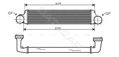Интеркулер AVA BW4280