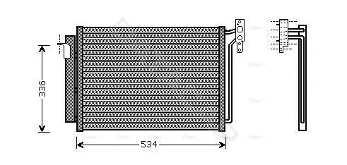 Радиатор кондиционера AVA BW5281D