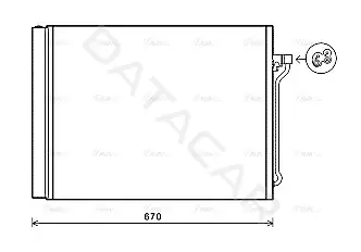 Радиатор кондиционера AVA BW5409D