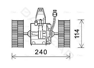Моторчик печки AVA BW8491