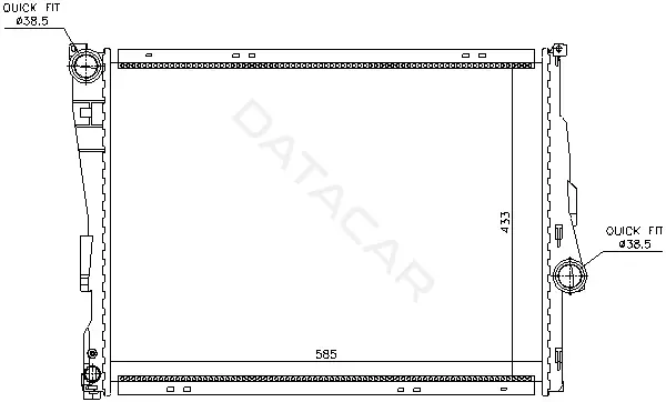 Радиатор охлаждения AVA BWA2278