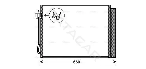 Радиатор кондиционера AVA BWA5377D