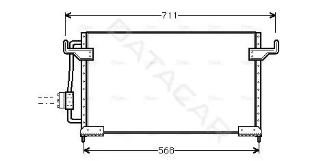 Радиатор кондиционера AVA CN5085