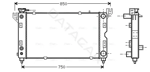 Радиатор охлаждения AVA CR2028