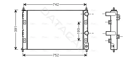 Радиатор охлаждения AVA CRA2076