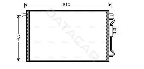 Радиатор кондиционера AVA CRA5075