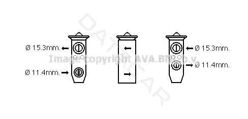 Расширительный клапан кондиционера AVA DN1365