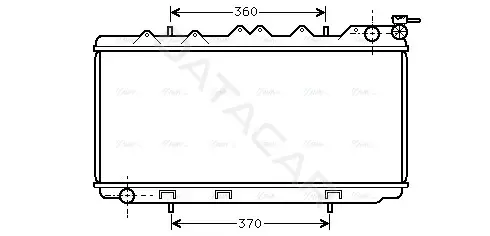 Радиатор охлаждения AVA DN2114