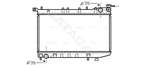 Радиатор охлаждения AVA DN2174