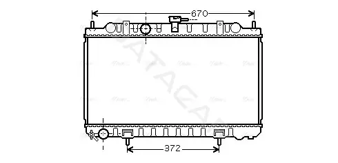 Радиатор охлаждения AVA DN2245