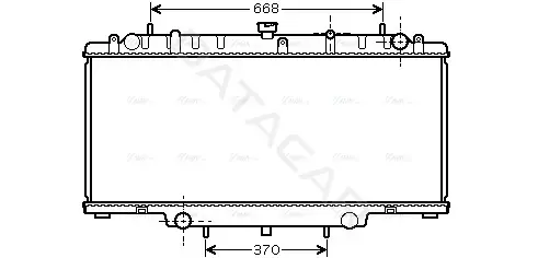 Радиатор охлаждения AVA DN2246