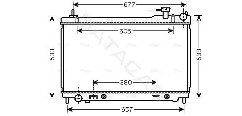 Радиатор охлаждения AVA DN2304