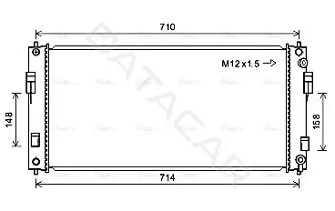 Радиатор охлаждения AVA DN2391