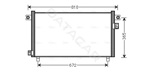 Радиатор кондиционера AVA DN5330