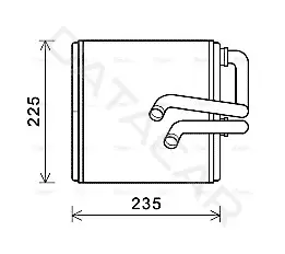 Радиатор печки AVA DN6410