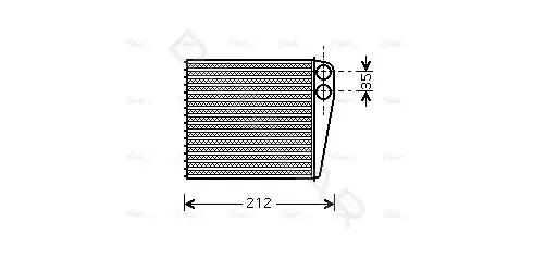 Радиатор печки AVA DNA6256