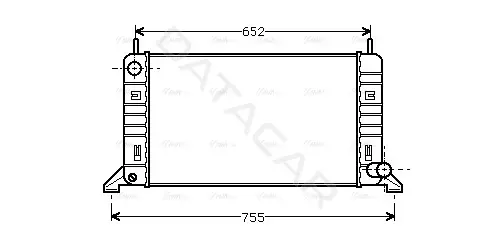 Радиатор охлаждения AVA FD2078