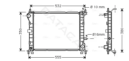 Радиатор охлаждения AVA FD2263