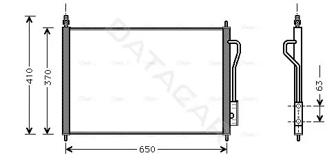 Радиатор кондиционера AVA FD5268