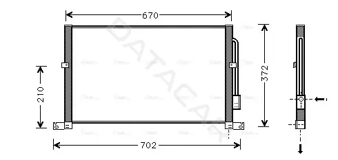 Радиатор кондиционера AVA FD5302