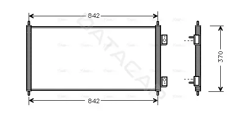 Радиатор кондиционера AVA FD5303