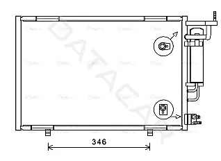 Радиатор кондиционера AVA FD5583D