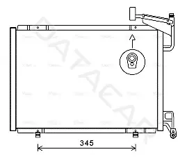 Радиатор кондиционера AVA FD5592