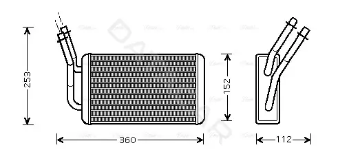 Радиатор печки AVA FD6316