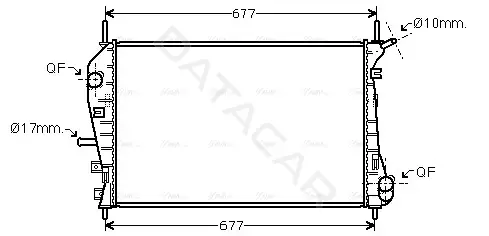 Радиатор охлаждения AVA FDA2376