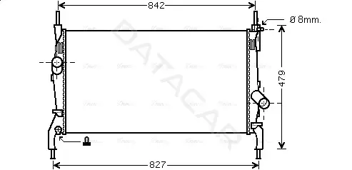 Радиатор охлаждения AVA FDA2405