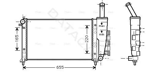 Радиатор охлаждения AVA FTA2275