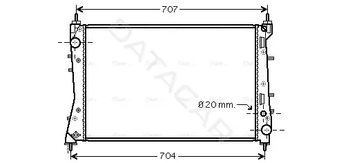 Радиатор охлаждения AVA FTA2359
