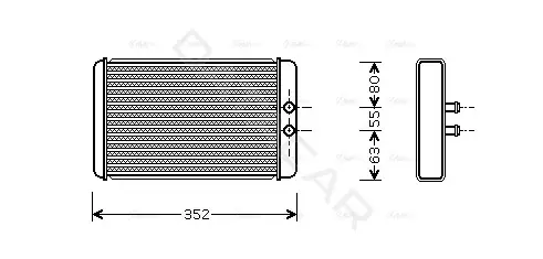 Радиатор печки AVA FTA6265