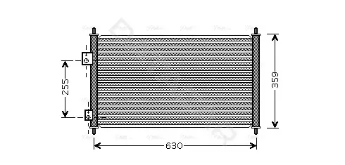 Радиатор кондиционера AVA HD5165