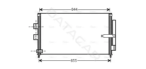Радиатор кондиционера AVA HD5223D