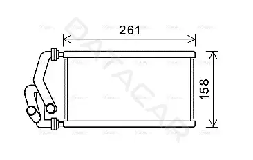 Радиатор печки AVA HDA6294