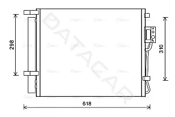 Радиатор кондиционера AVA HY5310D