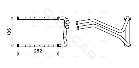 Радиатор печки AVA HY6437