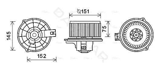 Моторчик печки AVA KA8234