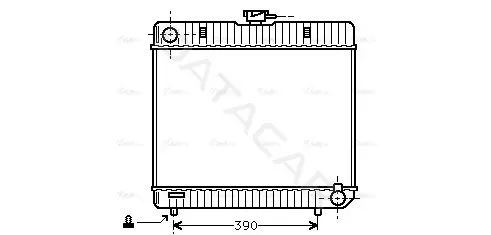 Радиатор охлаждения AVA MS2042