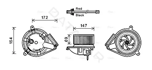 Моторчик печки AVA MS8617