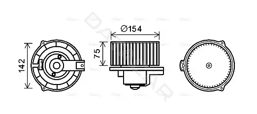 Моторчик печки AVA MS8620