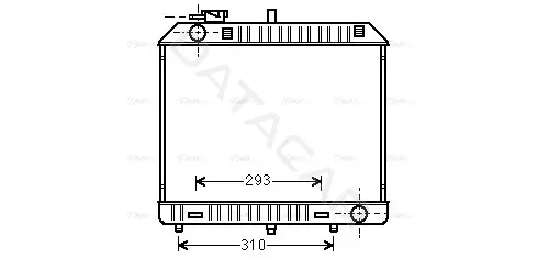 Радиатор охлаждения AVA MSA2127