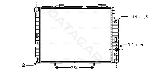 Радиатор охлаждения AVA MSA2283