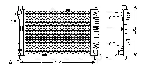 Радиатор охлаждения AVA MSA2286