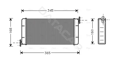 Радиатор печки AVA MSA6109