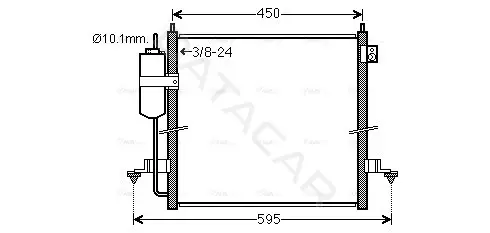 Радиатор кондиционера AVA MT5239D