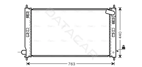 Радиатор охлаждения AVA MTA2207