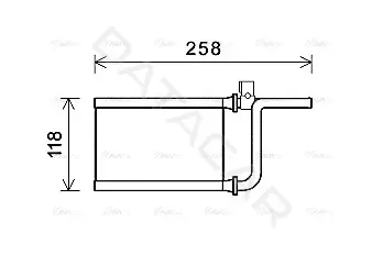 Радиатор печки AVA MTA6254